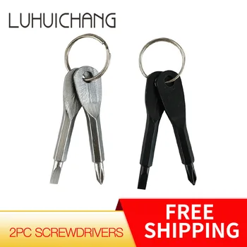 2PC Phillips Screwdrivers Key Shape Precision Cast Steel Mini Slotted Keychain Pocket Repair EDC Tools Multifunction
2PC Phillips Screwdrivers Key Shape Precision Cast Steel Mini Slotted Keychain Pocket Repair EDC Tools Multifunction