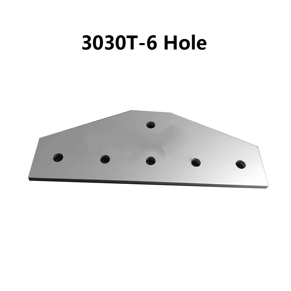 

5pcs 3030 30x30 with 6 hole T type 90 Degree Joint Board Plate Corner Angle Bracket Connection for Aluminum Profile