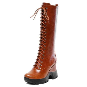 Luxury brand new winter platform wedges thigh high boots women's new winter shoes thick bottom riding boots women's knight boots
Luxury brand new winter platform wedges thigh high boots women's new winter shoes thick bottom riding boots women's knight boots