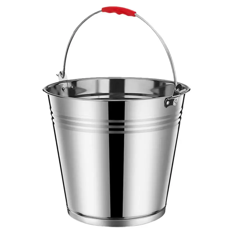 6L Durable Bucket With Thickness Handle Home Bar Stainless Steel Ice Buckets Household Water Holder Multifunctional Bucket
6L Durable Bucket With Thickness Handle Home Bar Stainless Steel Ice Buckets Household Water Holder Multifunctional Bucket