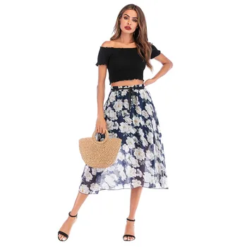 2020 New Spring Summer Bohemian Geometric Pleated Skirts Women High Waist Print Skirt Ol Slim Print A-line Beach Skirt#G30 
2020 New Spring Summer Bohemian Geometric Pleated Skirts Women High Waist Print Skirt Ol Slim Print A-line Beach Skirt#G30