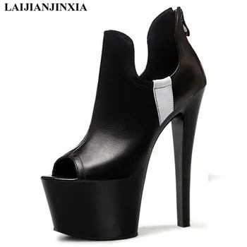 LAIJIANJINXIA New Sexy Women Boots 17cm High Heels Shoes Night Club Party Platform Fashion Ankle Boots Dancing Shoes
LAIJIANJINXIA New Sexy Women Boots 17cm High Heels Shoes Night Club Party Platform Fashion Ankle Boots Dancing Shoes