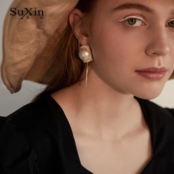 SuXin earrings 2020 new simple flower earrings for women long acrylic pendant earrings jewelry gift 
SuXin earrings 2020 new simple flower earrings for women long acrylic pendant earrings jewelry gift
