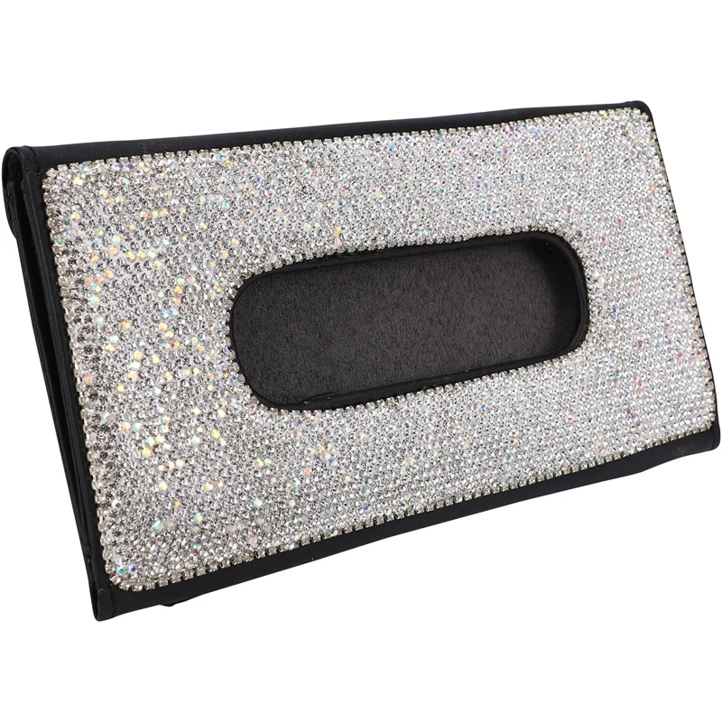 Sun Visor Car Tissue Box with Crystal Diamond Leather Auto Napkin Tissue Hanging Bag Holder for Car Accessories
Sun Visor Car Tissue Box with Crystal Diamond Leather Auto Napkin Tissue Hanging Bag Holder for Car Accessories