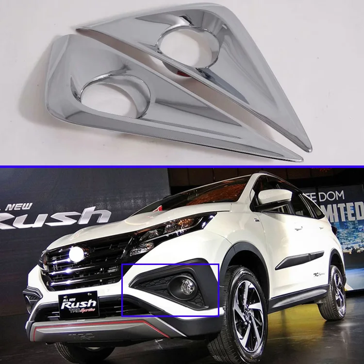 For 2017 2018 2019 Toyota RUSH (F800/F850) Car Accessories ABS Chrome Front Fog Light Lamp Cover Trim
For 2017 2018 2019 Toyota RUSH (F800/F850) Car Accessories ABS Chrome Front Fog Light Lamp Cover Trim