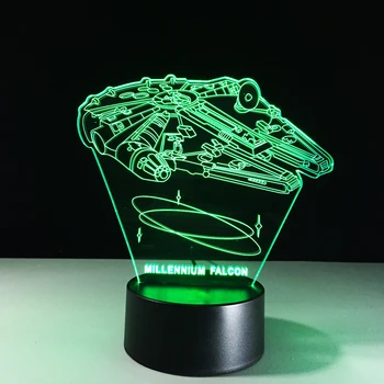 3D LED Falcon Night Light 7 Colorful Atmosphere Table Lamp Bedroom Star Wars Decor Baby Sleep Lighting Kids Toys Gift Dropship
3D LED Falcon Night Light 7 Colorful Atmosphere Table Lamp Bedroom Star Wars Decor Baby Sleep Lighting Kids Toys Gift Dropship