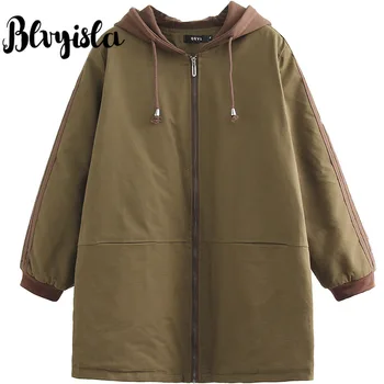 Blvyisla 4XL Plus Size Drawstring Hooded Thicken Overall Long Cotton Blend Padded Parkas Female Winter Jacket Outwear Coats
Blvyisla 4XL Plus Size Drawstring Hooded Thicken Overall Long Cotton Blend Padded Parkas Female Winter Jacket Outwear Coats