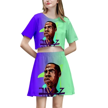 JAY-Z 2 Piece Set Skirts Women Summer Two Pieces Skirt Set Women 3d Crop Top Short Sleeve Casual Shawn Corey Carter Clothing
JAY-Z 2 Piece Set Skirts Women Summer Two Pieces Skirt Set Women 3d Crop Top Short Sleeve Casual Shawn Corey Carter Clothing