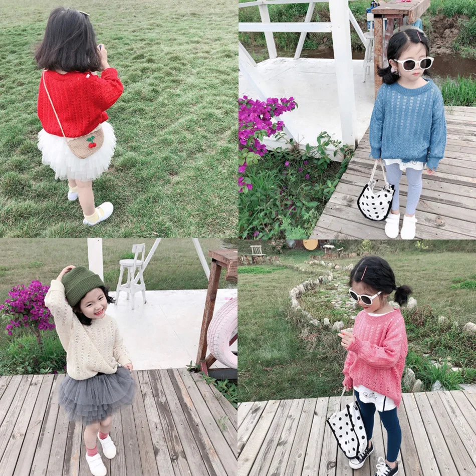 Yu. Kids Laziness-Style Parent And Child Sweater Girls Korean-style Hollow out Sweater Baby Girls Knit Mohair Wool Pullover
Yu. Kids Laziness-Style Parent And Child Sweater Girls Korean-style Hollow out Sweater Baby Girls Knit Mohair Wool Pullover