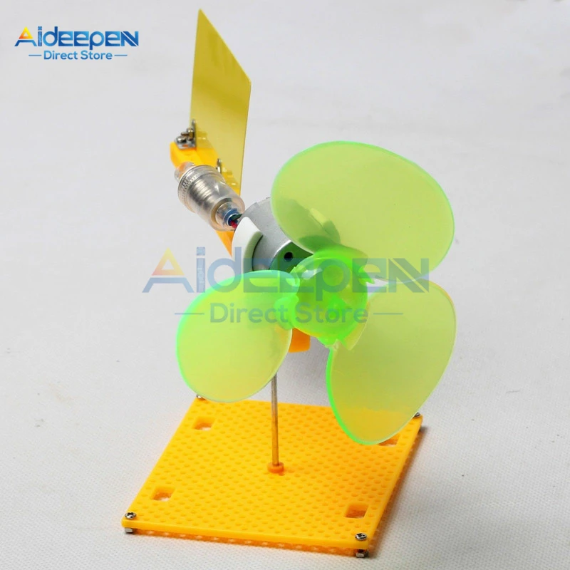 Micro Wind Turbines Generator Kit Small DC Motor Blades With Holder DIY Project Kit DC 0.1V-18V 0.01-0.3A 200-6000 rev/Min
Micro Wind Turbines Generator Kit Small DC Motor Blades With Holder DIY Project Kit DC 0.1V-18V 0.01-0.3A 200-6000 rev/Min