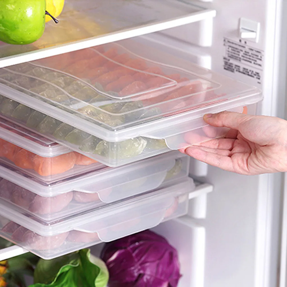 Container Frozen Dumpling Storage Box Refrigerator Fresh-keeping Tray Refrigerator Transparent Dumpling Tray Home Kitchen Food
Container Frozen Dumpling Storage Box Refrigerator Fresh-keeping Tray Refrigerator Transparent Dumpling Tray Home Kitchen Food