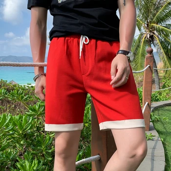 2020 Summer Boys' Trend Double-sided Contrast Color Casual Straight Shorts Loose Gray Quarter Pants Pantalones Cortos Hombre
2020 Summer Boys' Trend Double-sided Contrast Color Casual Straight Shorts Loose Gray Quarter Pants Pantalones Cortos Hombre
