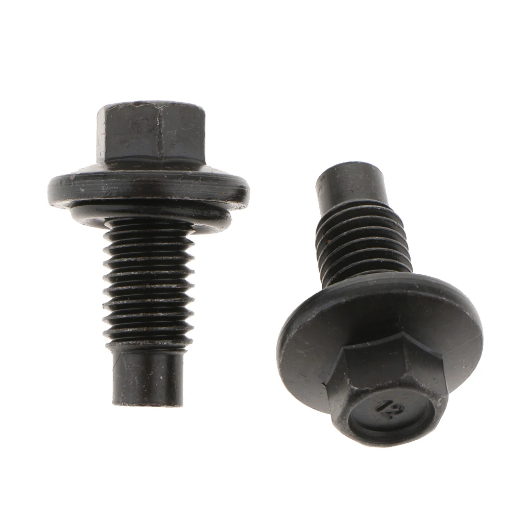 M12x1.75 Oil Drain Plug Bolt with Gasket Washer Seal Included Reusable Aluminum Plug M12x1.75 Oil Drain Plug Bolt with Gasket Washer Seal Included Reusable Aluminum Plug