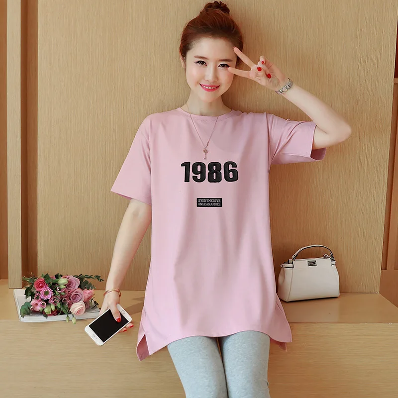 2018 Spring Summer Korean-style Maternity Clothes Short Sleeve Mid-length Loose-Fit Pure with Numbers 1986 Printed Leisure T-shi
2018 Spring Summer Korean-style Maternity Clothes Short Sleeve Mid-length Loose-Fit Pure with Numbers 1986 Printed Leisure T-shi