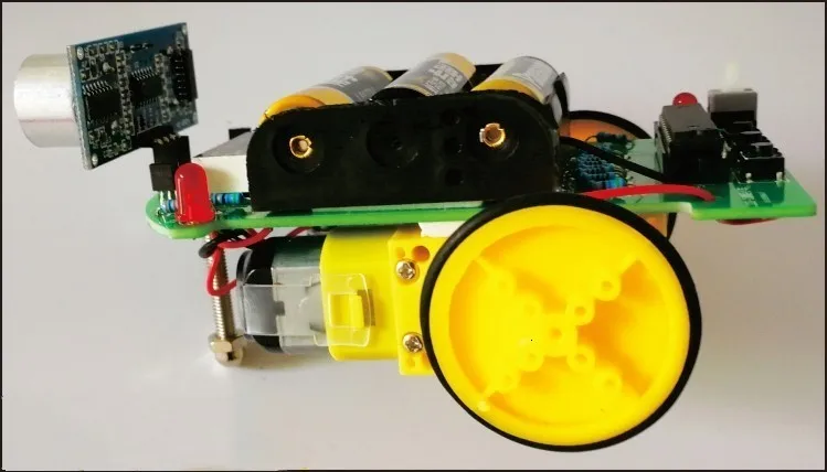 D2-4 Ranging Car Carts DIY Kit Ultrasonic Module Intelligent Ranging Car Kit for Arduino