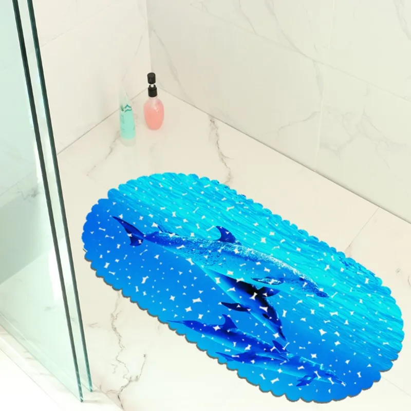 New Style Cartoon Dolphin Pattern PVC Non- Slip Waterproof Bath Mat Bathtub Mat Shower Mat
New Style Cartoon Dolphin Pattern PVC Non- Slip Waterproof Bath Mat Bathtub Mat Shower Mat