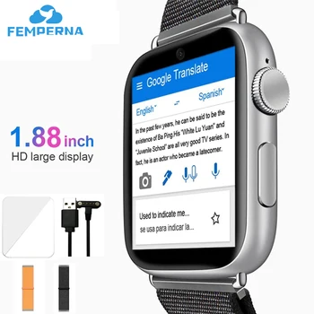 Femperna LEM10 1.88 inch Smart Watch Men 3GB + 32GB Android 7.1 4G GPS WiFi Heart Rate SmartWatch with Camera 700mah Battery
Femperna LEM10 1.88 inch Smart Watch Men 3GB + 32GB Android 7.1 4G GPS WiFi Heart Rate SmartWatch with Camera 700mah Battery