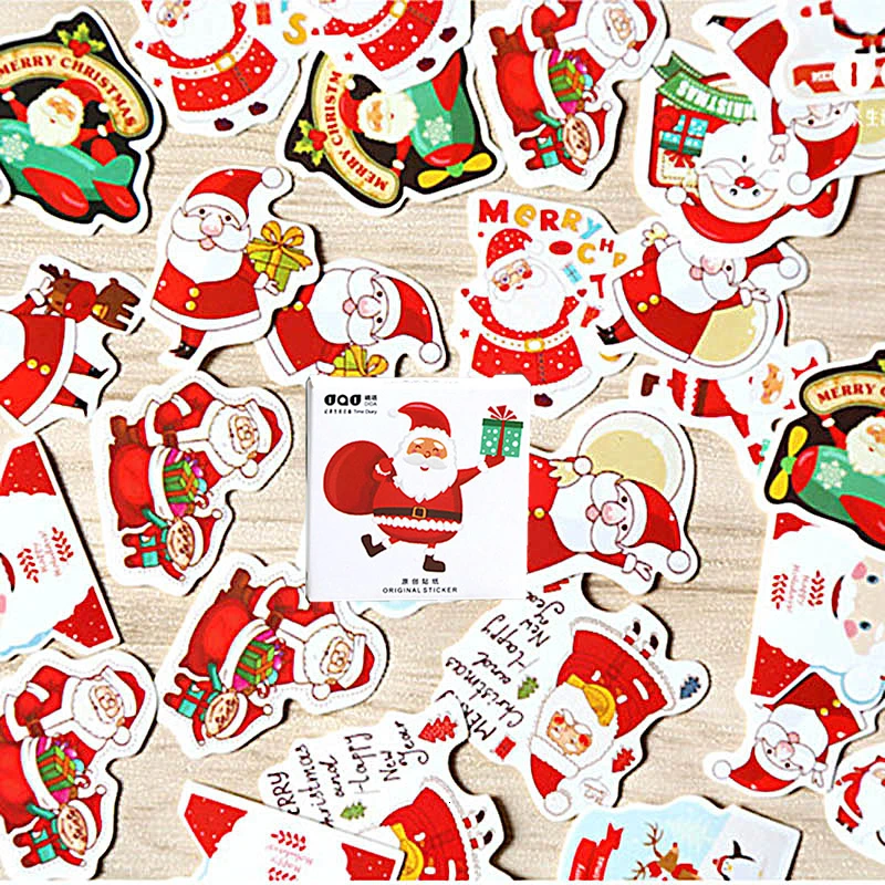 48PCS Christmas Stickers Kawaii Cute Cartoon Greetings Handbook Decoration Sticker Scrapbooking Girl School Supplies
48PCS Christmas Stickers Kawaii Cute Cartoon Greetings Handbook Decoration Sticker Scrapbooking Girl School Supplies