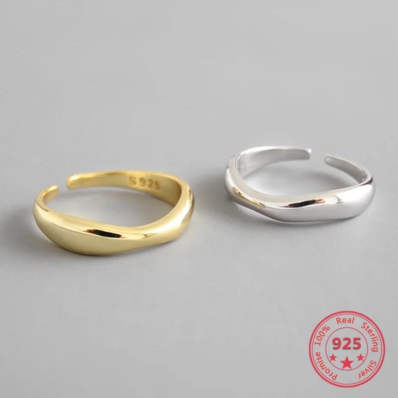 BITWBI 100% 925 Sterling Silver Open Ring for Women INS Minimalist Irregular Wave Pattern Gold Color Jewelry Bijoux Birthday
BITWBI 100% 925 Sterling Silver Open Ring for Women INS Minimalist Irregular Wave Pattern Gold Color Jewelry Bijoux Birthday