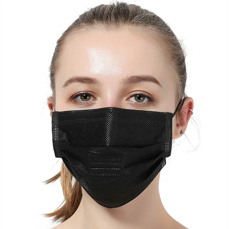 30/50/100pcs 3 Layers Black Face Mask Anti-Dust Bacteria Earloop Disposable Unisex Civil Mouth Masks
30/50/100pcs 3 Layers Black Face Mask Anti-Dust Bacteria Earloop Disposable Unisex Civil Mouth Masks