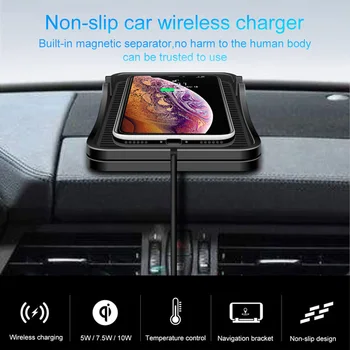 QI Wireless Car Charger For Phone in Car Dashboard Non-slip Mat Silicone Mount Phone Holder Pad Support Navigation Bracket
QI Wireless Car Charger For Phone in Car Dashboard Non-slip Mat Silicone Mount Phone Holder Pad Support Navigation Bracket