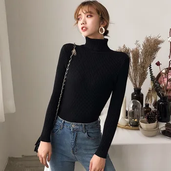 Women Autumn Fall Sweater Slim Soft Long Sleeve High Neck Knit Pullover Sexy Slim Stretch Turtleneck Charming Generous T
Women Autumn Fall Sweater Slim Soft Long Sleeve High Neck Knit Pullover Sexy Slim Stretch Turtleneck Charming Generous T