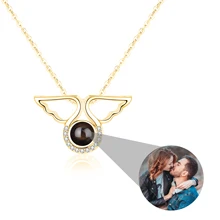 925 Silver I Love You Customize Photo Name Projection Angel Necklace 100 Languages Memory Pendant Romantic Valentine's Day Gift 
925 Silver I Love You Customize Photo Name Projection Angel Necklace 100 Languages Memory Pendant Romantic Valentine's Day Gift
