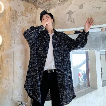 Men Long Sleeve Vintage Fashion Loose Casual Long Plaid Shirt Coat Male Women Streetwear Hip Hop Cardigan Jacket Outerwear
Men Long Sleeve Vintage Fashion Loose Casual Long Plaid Shirt Coat Male Women Streetwear Hip Hop Cardigan Jacket Outerwear