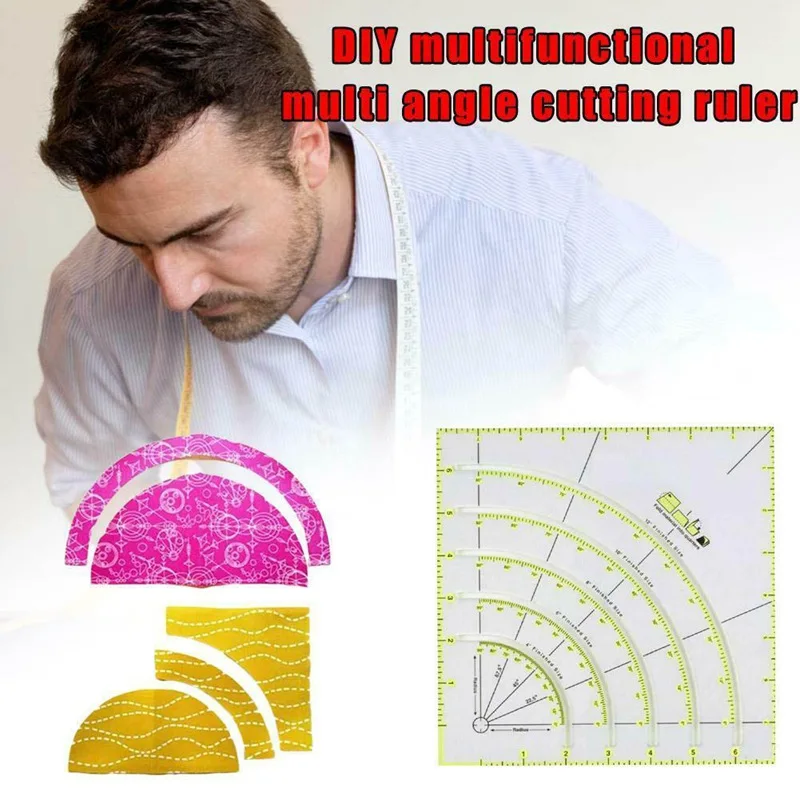 Curved Ruler Cloth Art Round Fan Ruler Cutting DIY Sewing Ruler 8 Inches Sewing Tools Foot Seam Ruler
Curved Ruler Cloth Art Round Fan Ruler Cutting DIY Sewing Ruler 8 Inches Sewing Tools Foot Seam Ruler