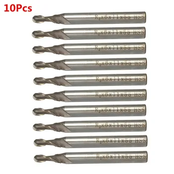 HSS & Aluminium 6mm 2 Flute Ball Nose End Milling Lathe Cutter CNC Bit Tool Radius
HSS & Aluminium 6mm 2 Flute Ball Nose End Milling Lathe Cutter CNC Bit Tool Radius