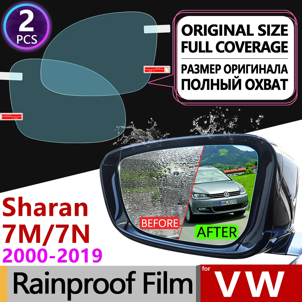 

for Volkswagen VW Sharan 7M 7N 2000 - 2019 Full Cover Anti Fog Film Rearview Mirror Rainproof Anti-Fog Films Clean Accessories