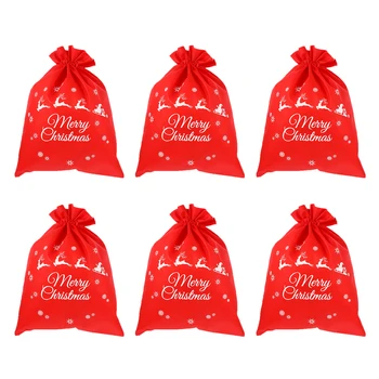 6pcs Christmas Drawstring Bags Christmas Non-Woven Xmas Gift Container Packing Bag Candy Pouch Gift Pouches For Candy Gift
6pcs Christmas Drawstring Bags Christmas Non-Woven Xmas Gift Container Packing Bag Candy Pouch Gift Pouches For Candy Gift