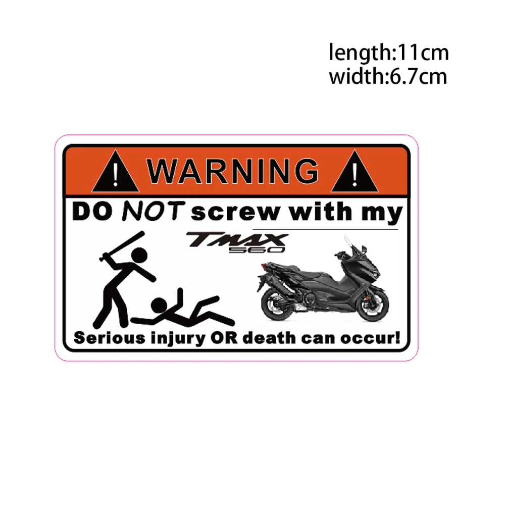 

Motorcycle 2D Creative Warning Sticker Decal for Yamaha tmax560 T-max 560 2019-2021