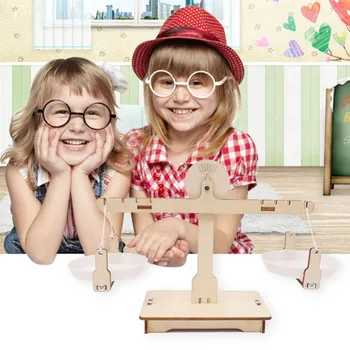 DIY Wooden Balance Scale Model Kit Science Experiments Assembled Educational Toy for Kids Children Gift Physics School Projects
DIY Wooden Balance Scale Model Kit Science Experiments Assembled Educational Toy for Kids Children Gift Physics School Projects