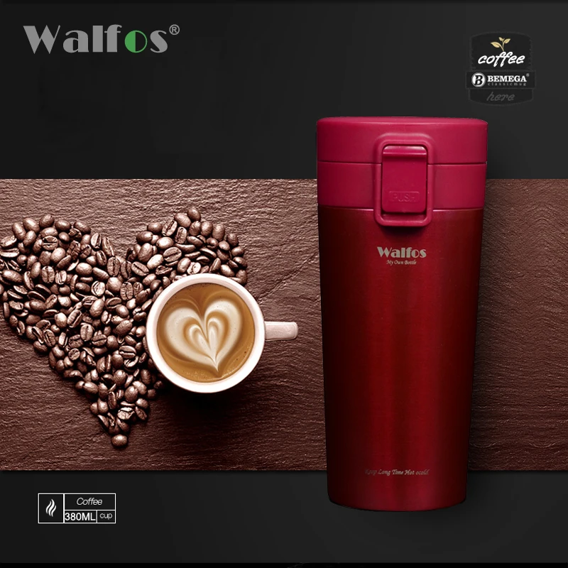 Walfos Stainless Steel Tumbler Thermocup Coffee Mugs 380ml Thermos Fashion Insulation tea Water Bottle Travel Mug Vacuum Flasks
Walfos Stainless Steel Tumbler Thermocup Coffee Mugs 380ml Thermos Fashion Insulation tea Water Bottle Travel Mug Vacuum Flasks