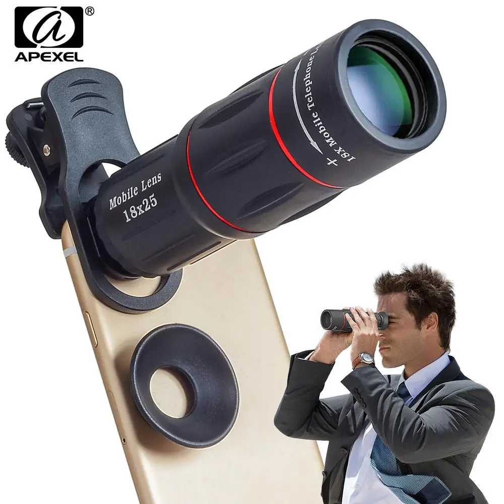 18X Telephoto Lens for Smartphone Mobile Telephoto Lens Universal 18x25 Monocular Zoom HD Optical Cell Phone Lens r60
18X Telephoto Lens for Smartphone Mobile Telephoto Lens Universal 18x25 Monocular Zoom HD Optical Cell Phone Lens r60