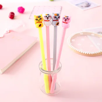 40 pcs/lot Kawaii Lucky Cat Gel Pen Cute 0.5 mm black Ink signature Pen Promotional Gift Stationery School Supplies
40 pcs/lot Kawaii Lucky Cat Gel Pen Cute 0.5 mm black Ink signature Pen Promotional Gift Stationery School Supplies