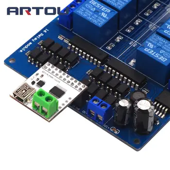 16 Channel 5V USB Control Switch USB Control Relay Module Computer Control Switch Board
16 Channel 5V USB Control Switch USB Control Relay Module Computer Control Switch Board