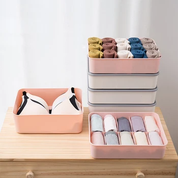 Plastic Underwear Storage Bins Covered Sundries Box Stackable Box Socks Bedroom Underpants Custody Box Home Storage Organization
Plastic Underwear Storage Bins Covered Sundries Box Stackable Box Socks Bedroom Underpants Custody Box Home Storage Organization