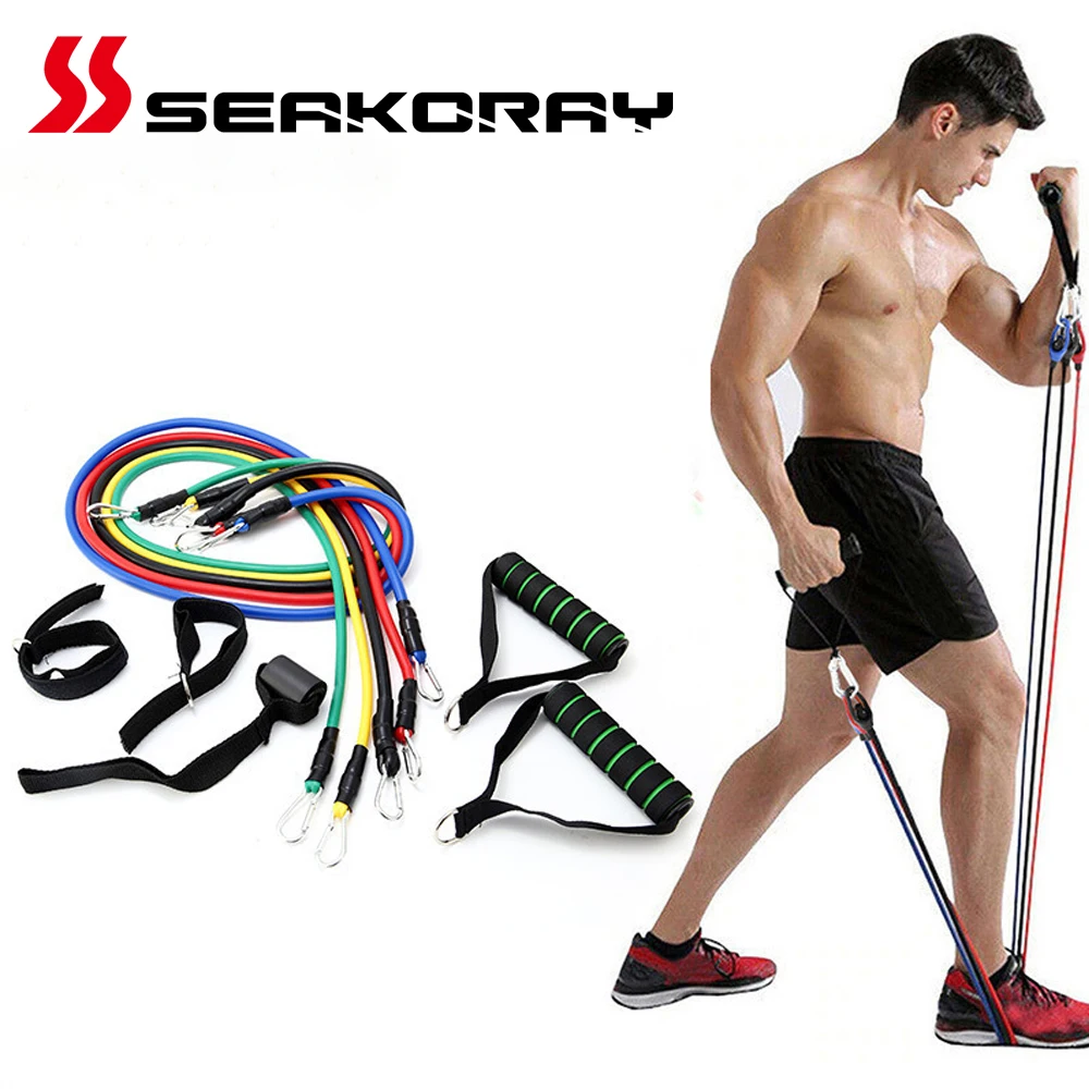 11 Pcs Resistance Bands Set Fitness Rubber Bands Gym Equipment Elastic Bands Training Pull Rope Home fitness
11 Pcs Resistance Bands Set Fitness Rubber Bands Gym Equipment Elastic Bands Training Pull Rope Home fitness