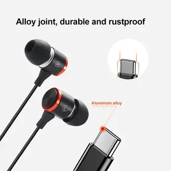 Universal Stereo Sound Wired Control Earpiece Type-C In-ear Earphones For Huawei Xiao mi Built-in Mic
Universal Stereo Sound Wired Control Earpiece Type-C In-ear Earphones For Huawei Xiao mi Built-in Mic