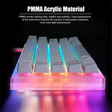 New Womier Gamakay K66 87 61 Keys Hot Swappable Mechanical Gaming Keyboard Type C Wired RGB Backlit Gateron Switch Crystalline 
New Womier Gamakay K66 87 61 Keys Hot Swappable Mechanical Gaming Keyboard Type C Wired RGB Backlit Gateron Switch Crystalline