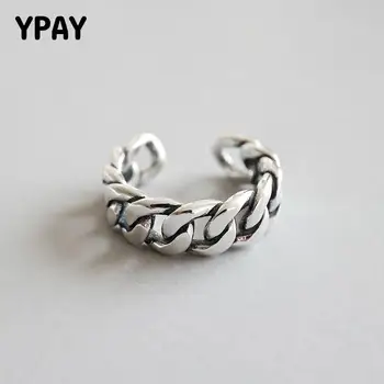 YPAY Pure 100% 925 Sterling Silver Ring Fine Jewelry Vintage Thick Chain Knuckle Open Finger Rings for Women Bijoux Gift YMR528
YPAY Pure 100% 925 Sterling Silver Ring Fine Jewelry Vintage Thick Chain Knuckle Open Finger Rings for Women Bijoux Gift YMR528