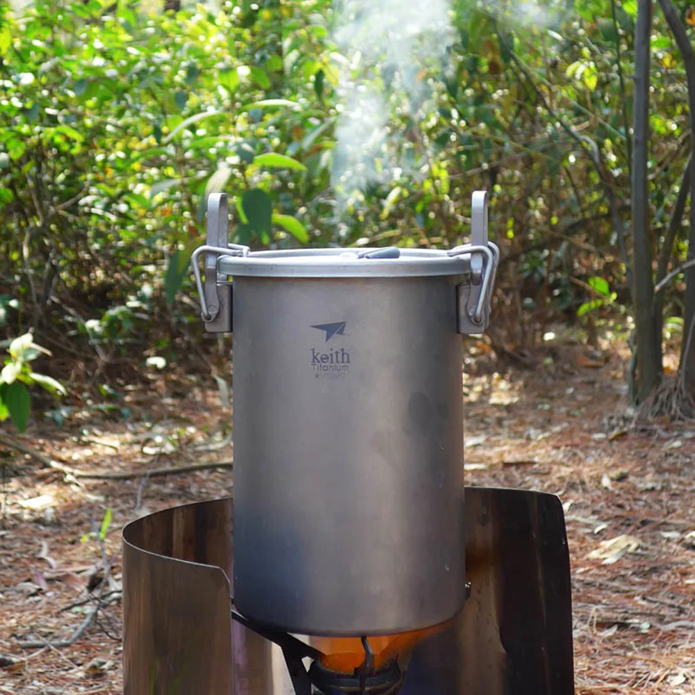 Keith Multifunctional Rice Cooker Titanium Pot Outdoor Camping Portable Light Portable Titanium Alloy Cooker
Keith Multifunctional Rice Cooker Titanium Pot Outdoor Camping Portable Light Portable Titanium Alloy Cooker