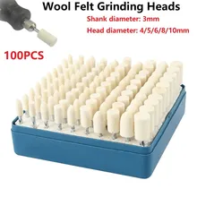 100pcs 4/5/6/8/10mm Wool Grinding Head Polishing Disc Buffing Wheel For Electric Drill Rotary Abrasive Tool 3mm Ferric Handle
100pcs 4/5/6/8/10mm Wool Grinding Head Polishing Disc Buffing Wheel For Electric Drill Rotary Abrasive Tool 3mm Ferric Handle