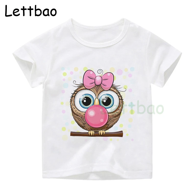 Children Cute Cartoon Owl Boys Girls Tops Tees Cartoonfunny T-Shirts Kids Summer Casual Clothes
Children Cute Cartoon Owl Boys Girls Tops Tees Cartoonfunny T-Shirts Kids Summer Casual Clothes