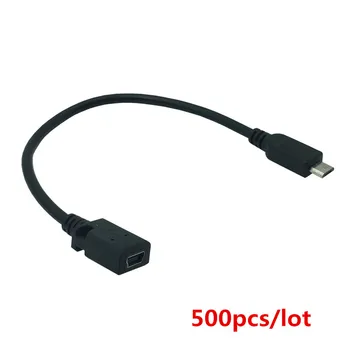 15cm Micro USB Male to Mini USB Female Connector Data Transfer Cable Black 500pcs/lot By DHL
15cm Micro USB Male to Mini USB Female Connector Data Transfer Cable Black 500pcs/lot By DHL