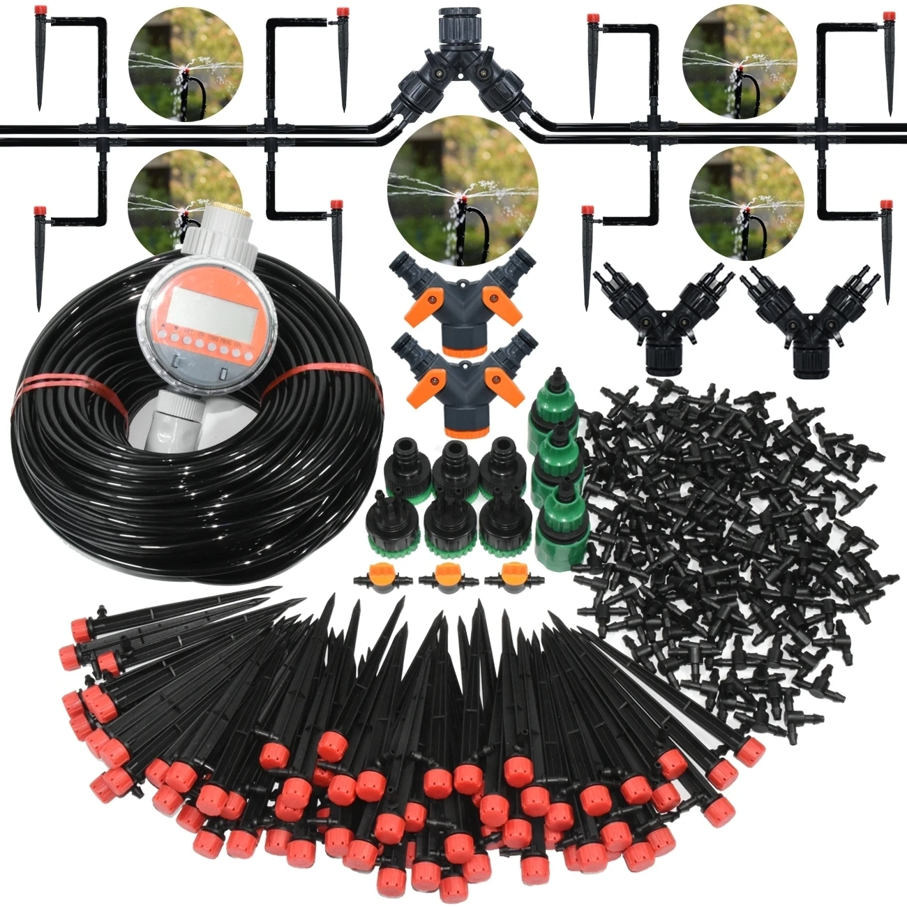 Generic Automatic Garden Watering System Sprinkler Kits Ball Valve