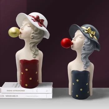 Sculpture Bubble Girl Statue Modern Sweet Girl Figurines Resin Statues Nordic Decor Home Decoration Accessories Tabletop Decor
Sculpture Bubble Girl Statue Modern Sweet Girl Figurines Resin Statues Nordic Decor Home Decoration Accessories Tabletop Decor