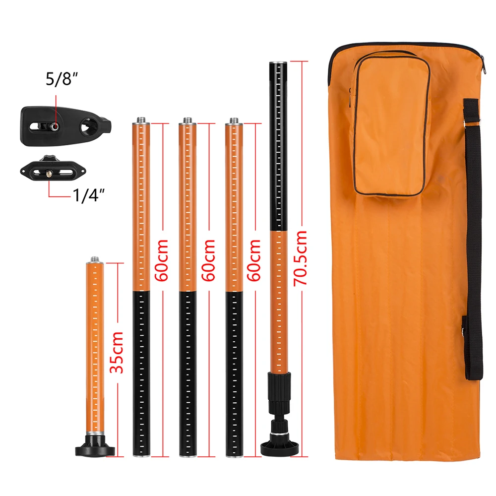 Laser Extend Telescoping Pole With 1/4"and 5/8" Interface Mount Ceiling Leveling Rod For Laser level
Laser Extend Telescoping Pole With 1/4"and 5/8" Interface Mount Ceiling Leveling Rod For Laser level